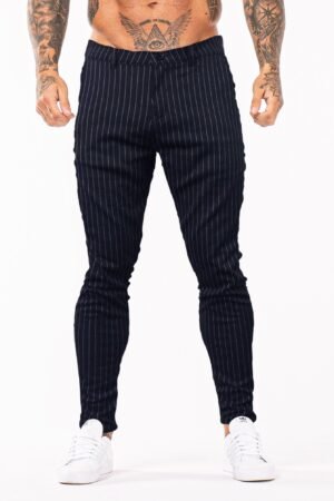 Striped Trousers - Blue